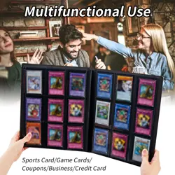 9 Pocket Card Binder for Trading Cards, Trading Card with Sleeves Holder Albu... - Image 4