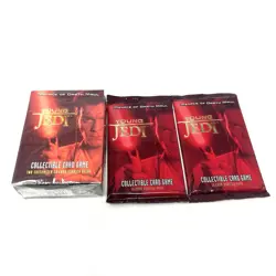 Star Wars Young Jedi Menace of the Darth Maul Card Game Lot 2 Boosters Starter - Image 1