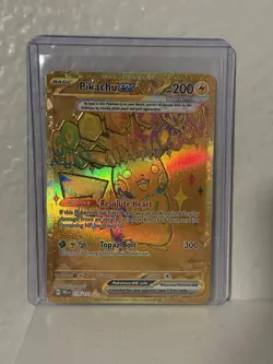 Pokemon TCG Prismatic Evolutions Pikachu EX Gold Hyper Rare Card 179/131 - Image 1