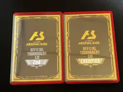 Gundam Arsenal Base Tournament 10 Winner RunnerUp Prize Card Condition - Image 2