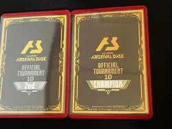 Gundam Arsenal Base Tournament 10 Winner RunnerUp Prize Card Condition - Image 4