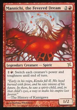 Mannichi, the Fevered Dream - Medium Play MTG Betrayers of Kamigawa - Image 1