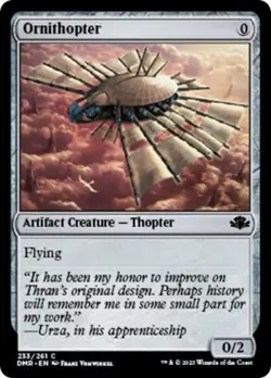 Ornithopter -Foil Light Play MTG Dominaria Remastered - Image 1