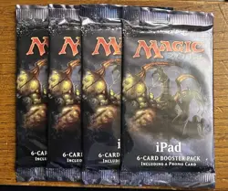 4x Magic MTG 2014 iPAD Promo Booster Pack - Image 1