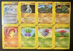 Nintendo Pokemon TCG Expedition e-Reader lot of 8 cards Vileplume,Machamp, etc - Image 1