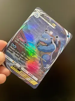 Pokemon TCG Custom Pocket Style Blastoise EX Holo Immersive Rare - Fan Art - Image 3
