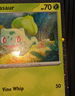 2 SWIRL Pokemon TCG Bulbasaur 046 Cosmos Holo Black Star Promo NM - Image 4