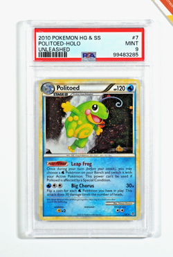 Pokemon PSA 9 Politoed #7 Holo Unleashed 2010 Inglese - Image 1