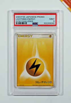 Pokemon PSA 9 Lightning Energy Gym Challenge winner prize 2003 Japanese - Image 1
