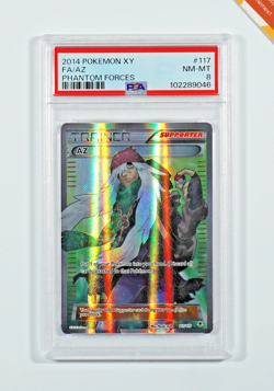 Pokemon PSA 8 Az #117 Full Art XY Phantom Forces 2014 English - Image 1