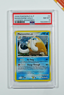 Pokemon PSA 8 Mamoswine #9 Holo Diamond & Pearl Legends Awakened 2008 English - Image 1