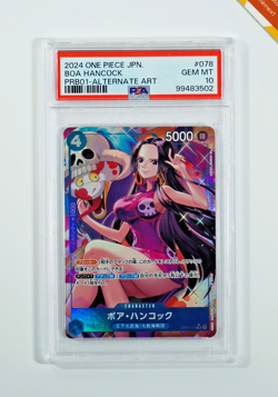 Pokemon PSA 10 Boa Hancock #OP01-078 The Best Alternate Art 2024 Japanese - Image 1