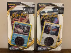 x2 Pokemon TCG: Sword & Shield Rebel Clash Checklane Blisters: Noctowl & Mantine - Image 1