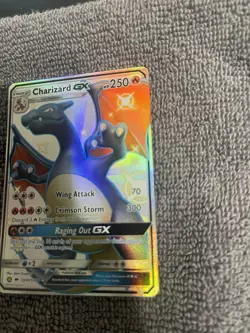 Pokemon Charizard GX Hidden Fates Holo Full Art Ultra Rare SV49 NM (Super clean) - Image 3
