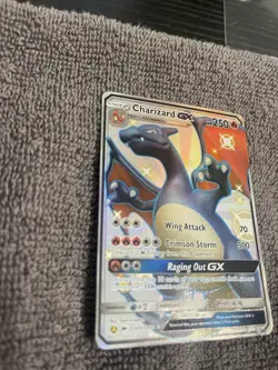 Pokemon Charizard GX Hidden Fates Holo Full Art Ultra Rare SV49 NM (Super clean) - Image 4