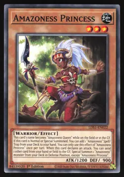 Amazoness Princess - LDS1-EN022 - Common - 1st Edition Yugioh - Image 1