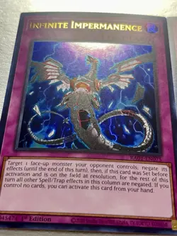 3x Infinite Impermanence | RA01-EN075 | Ultra Rares | 1st Edition | NM | YuGiOh! - Image 2