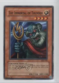 The Immortal of Thunder Unlimited YuGiOh Metal Raiders #MRD-099 2002 READ - Image 1