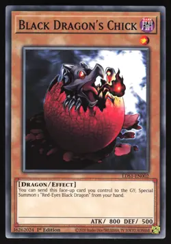 Black Dragon's Chick - LDS1-EN002 - Common - 1st Edition Yugioh - Image 1