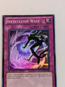 Yugioh - 1x Infestation Wave - HA05-EN060 - NM/LP - 1st Edition, Super Rare 2011 - Image 4