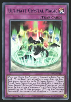 Ultimate Crystal Magic - LDS1-EN117 - BLUE Ultra Rare - 1st Edition Yugioh - Image 1