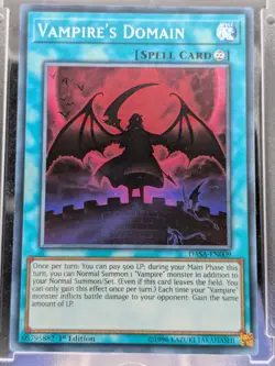 Vampire's Domain Secret Rare DASA-EN009 LP/NM Yugioh Card - Image 1