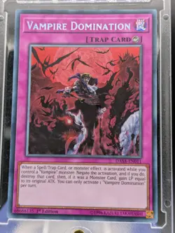 Vampire Domination Secret Rare DASA-EN011 LP/NM Yugioh Card - Image 1