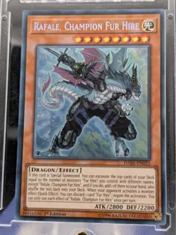 Rafale, Champion Fur Hire Secret Rare DASA-EN023 LP/NM Yugioh Card - Image 1