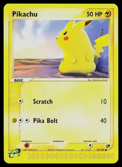 Pokemon Card - Pikachu Sandstorm 72/100 Common - Image 1