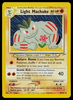 Pokemon Card - Light Machoke Neo Destiny 49/105 - Image 1