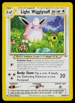 Pokemon Card - Light Wigglytuff Neo Destiny 54/105 - Image 1