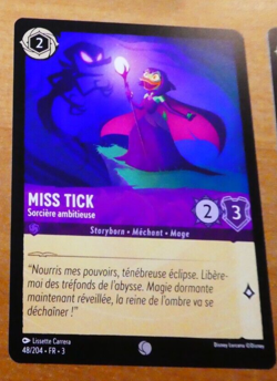 LORCANA TRADING CARD GAME TCG DISNEY CHAPITRE 3 MISS TICK 48/204 FR TCG NEUF - Image 1