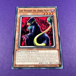 DUAD-EN027 Leo Wizard the Dark Fiend Common 1st Edition Yugioh Card TCG - Image 1