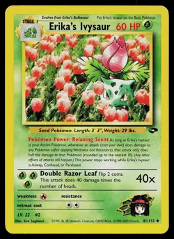 Pokemon Card - Erika's Ivysaur Gym Challenge 41/132 - Image 1