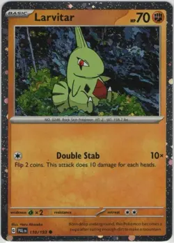 Larvitar 110/193 Cosmos Holo Promo Paldea Evolved Pokemon Card NM - Image 1