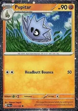 Pupitar 111/193 Cosmos Holo Promo Paldea Evolved Pokemon Card NM - Image 1