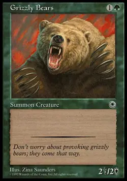 Grizzly Bears - Medium Play MTG Portal - Image 1