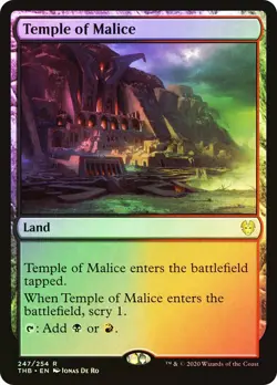 Temple of Malice Theros Beyond Death MTG MAGIC LAND RARE FOIL - Image 1