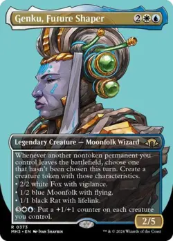 Genku, Future Shaper (Borderless) - Near Mint MTG Modern Horizons 3 - Image 1