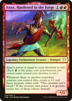Anax, Hardened in the Forge Theros Beyond Death MTG MAGIC LEGENDARY DEMIGOD FOIL - Image 1