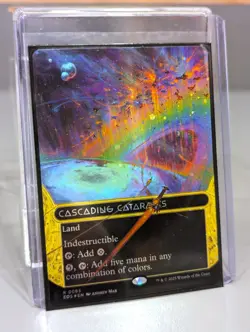 MTG Cascading Cataracts (0095) (Borderless) (Galaxy Foil) Edge of Eternities EOS - Image 1