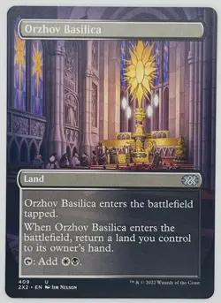 MTG Orzhov Basilica (Borderless) Double Masters 2022 Regular - Image 1