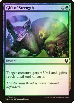 Gift of Strength Theros Beyond Death MTG MAGIC INSTANT FOIL - Image 1