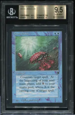 Mana Drain, Legends, english, BGS 9.5, Beckett graded, MTG, Magic the Gathering - Image 1