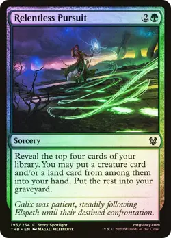 Relentless Pursuit Theros Beyond Death MTG MAGIC SORCERY FOIL - Image 1