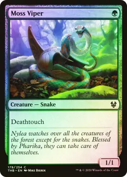 Moss Viper Theros Beyond Death MTG MAGIC CREATURE SNAKE FOIL - Image 1