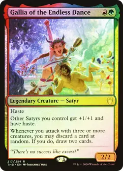 Gallia of the Endless Dance Theros Beyond Death MTG MAGIC LEGENDARY SATYR FOIL - Image 1