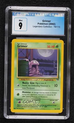 Grimer Pokemon Legendary Collection CGC 9 Mint 2002 - Image 1