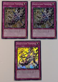 Yugioh - 3x Infestation Terminus - HA07-EN070 - NM - Super Rare - 1st Edition - Image 1