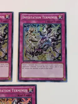 Yugioh - 3x Infestation Terminus - HA07-EN070 - NM - Super Rare - 1st Edition - Image 4